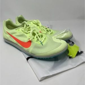 Nike Mens Zoom Rival D 10 907566-700 Green Running Cleats Shoes Sneakers Sz 15